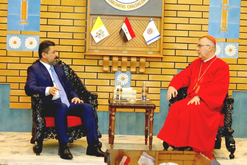وزير العدل يلتقي بطريرك الكنيسة الكلدانية لتعزيز حماية أملاك المواطنين المسيحيين - وزارة العدل - خالد شواني - مار بولس الثالث - أملاك المسيحيين - Ministry of Justice - Khaled Shwani