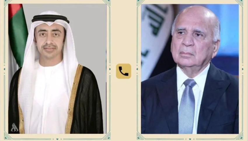 العراق والإمارات يؤكدان أهمية الحوار لاحتواء التصعيد الإقليمي - العراق - الإمارات - الحوار - الاستقرار - Iraq - UAE