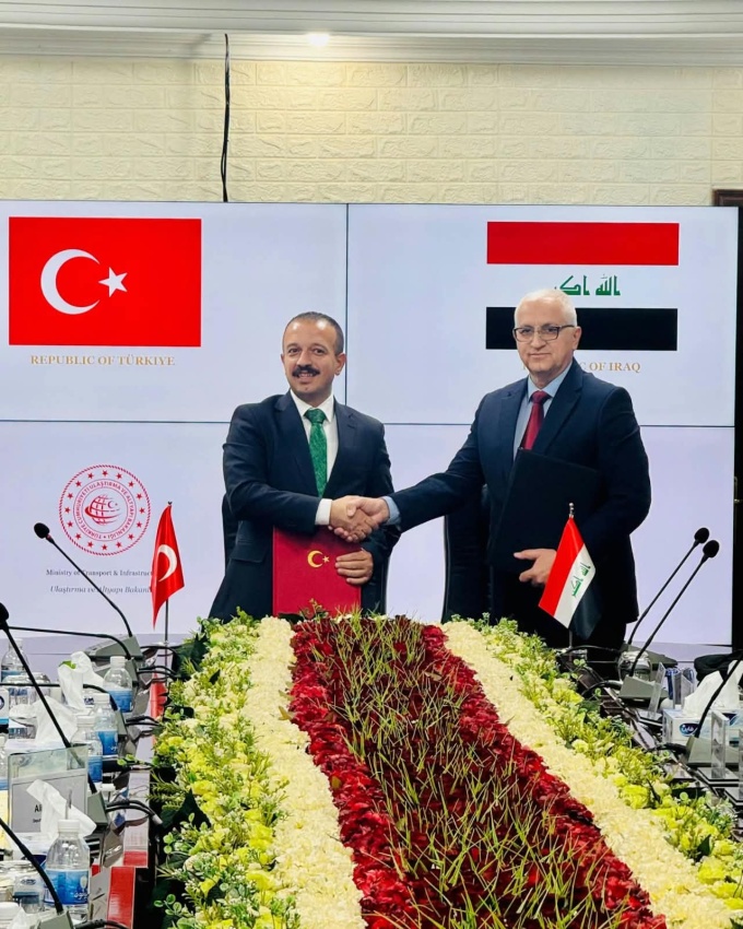 العراق وتركيا ينجزان المسودة الإطارية لتطوير البنى التحتية ومشروع طريق التنمية - وزارة النقل - طريق التنمية - العراق وتركيا - البنى التحتية - Ministry of Transport - Development Road