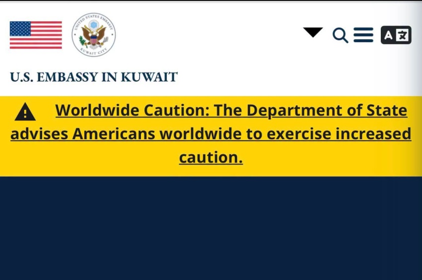 السفارة الأمريكية في الكويت تدعو مواطنيها لتوخي الحذر ومتابعة حركة الطيران - السفارة الأمريكية - الكويت - تنبيه أمني - حركة الطيران - US Embassy - Kuwait