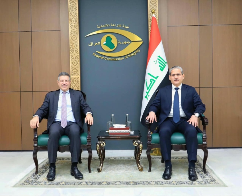 هيئة النزاهة تبحث مع الجانب الأمريكي ملف استرداد الأموال وتسليم المطلوبين - هيئة النزاهة - محمد علي اللامي - ستيفن فاجن - استرداد الأموال - Integrity Commission - Asset Recovery