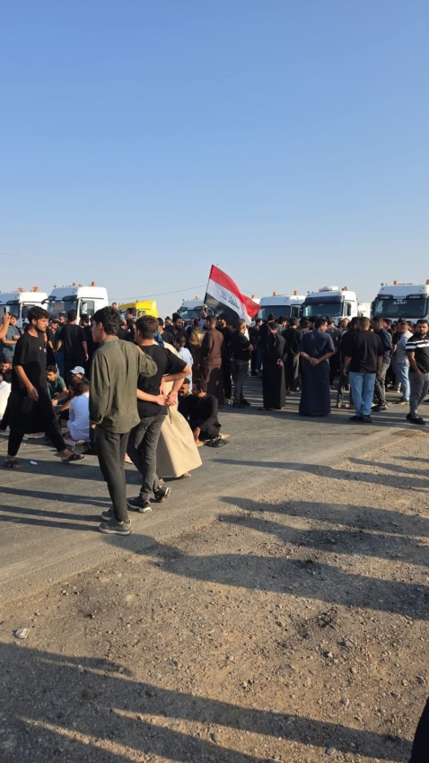 احتجاجات شعبية في ميسان على خلفية إغلاق منفذ الشيب الحدودي - محافظة ميسان - منفذ الشيب - احتجاجات - الحركة التجارية - Maysan Governorate